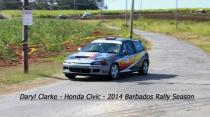 Daryl Clarke - Honda Civic - 2014 Barbados Rally Season