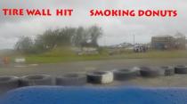 Stuart Austin - Vaucluse Raceway - Tire Wall Hit &amp; Smoking Donuts - SOL Rally Barbados 2016