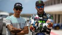  Ken Block vs Lewis Hamilton - Formula 1 Vs Rallycross - Top Gear Live Barbados