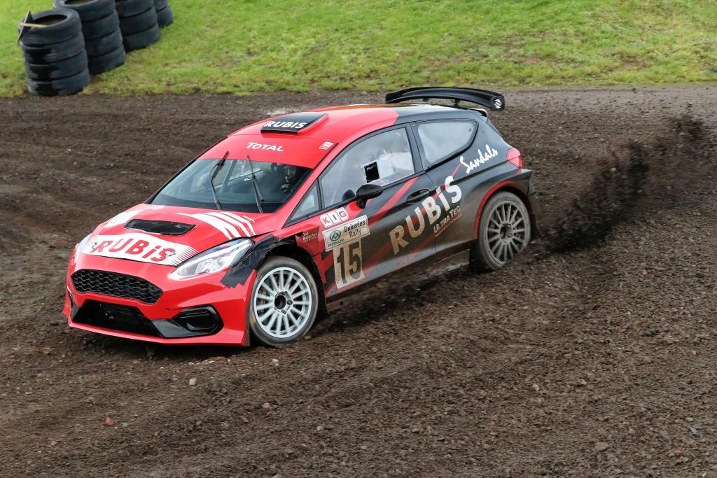 Jamaica’s Jeff Panton enjoyed a stellar 15-year career with Ford products, here driving his Fiesta R5 in the Dukeries Rally in the UK (pic courtesy Barbados Motoring Federation/Kevin Money)