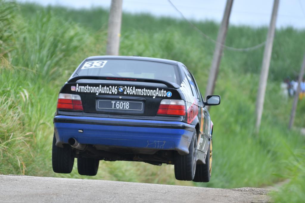 photo by Barbados RallyClub/Image Vault, Despite issues, Kevin Armstrong claimed his first class wins in Clubman 3 in his BMW 325i