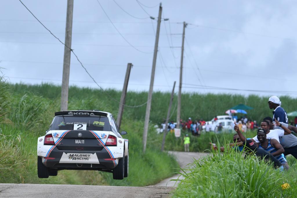 photo by Barbados RallyClub/Image Vault, Stuart Maloney (Skoda Fabia Rally2 evo) came out on top of a hard-fought battle for the places