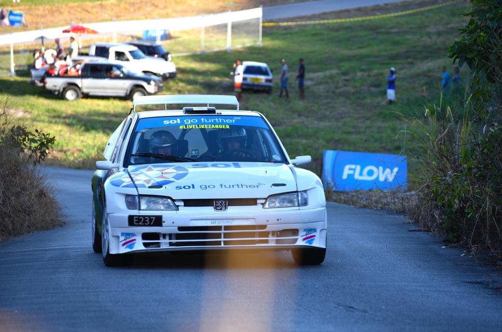 courtesy Neil Barnard/Barbados Rally Club of Dane Skeete tackling the final uphill section of the Stewarts Hill course in St Philip, where Flow King of the Hill 2019 will be staged