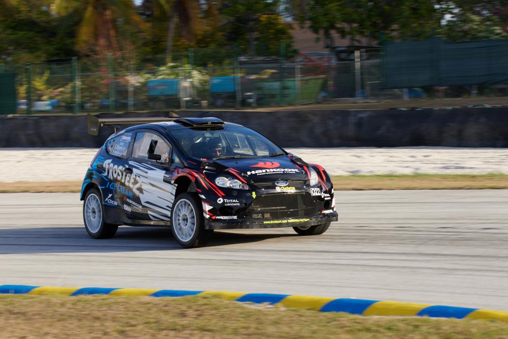 photo by Himal Reece, following Wednesday’s (May 17) Media Briefing, Barry Mayers will be seeking a seventh Top 2wd Award in Sol Rally Barbados 2023. His Ford Fiesta was among local cars used for sponsor and media passenger rides at Bushy Park Barbados.