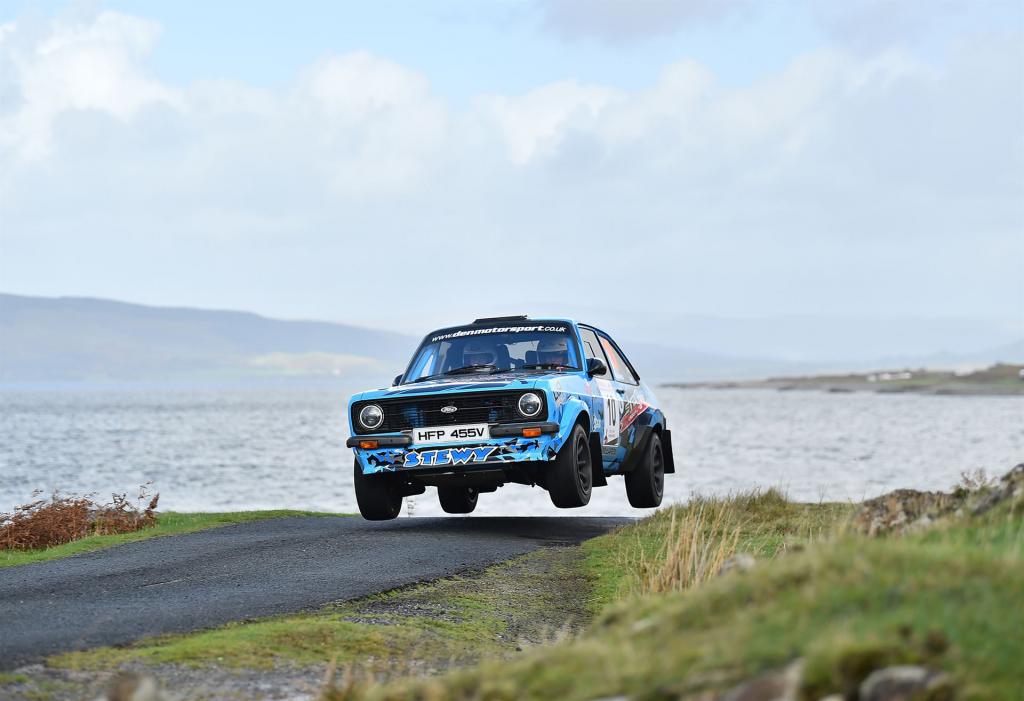 courtesy BRC/LindsayPhotoSport; Stewart Morrison and Johnny Baird flew to ninth overall and a class win in last October’s Mull Rally