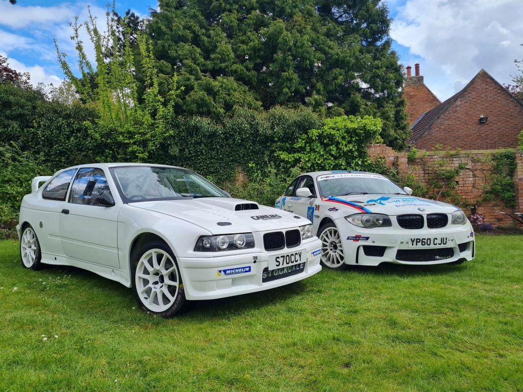 Tom Stockdale’s new BMW Compact 3V6 (left) meets his father Martin’s iM Coupe for the first time