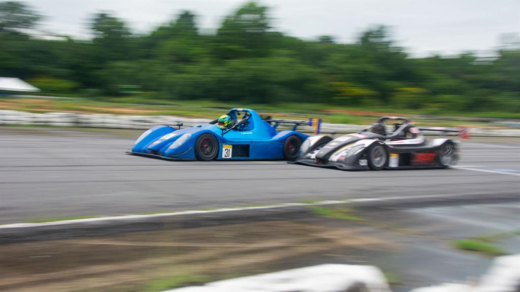 Trinidad & Tobago’s Kristian Boodoosingh (right) battled wheel-to-wheel in all three Radical Caribbean Cup races at Wallerfield last October with FIA Formula 3 Vice-Champion Zane Maloney, winning once and finishing second twice