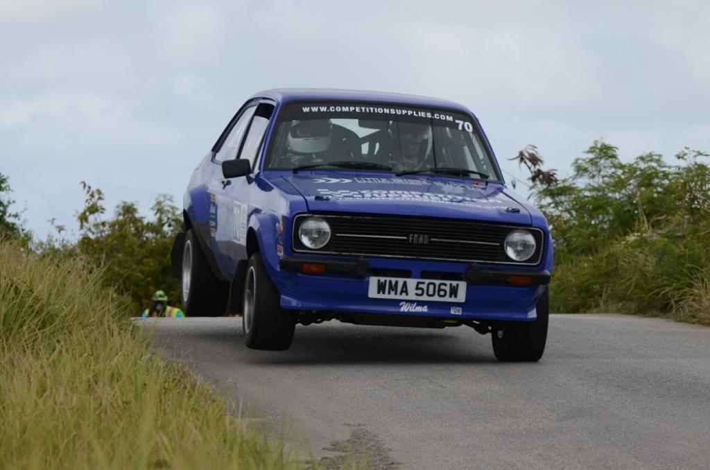 courtesy of BRC/Image Vault, Sean Kukula and Emma Arthur return to Barbados with their MkII Escort ‘Wilma’ and with birthdays to celebrate